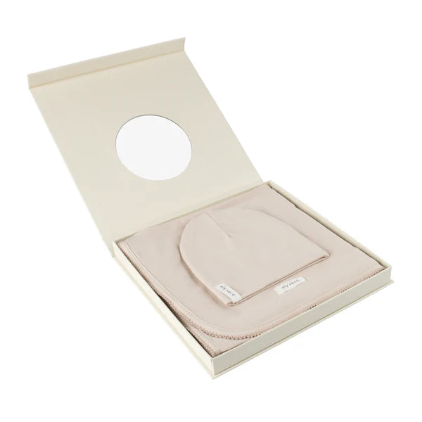 Modal swaddle + beanie set - Tan