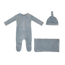 Load image into Gallery viewer, Rib wrap layette set - Blue TD2819
