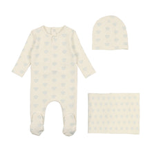 Load image into Gallery viewer, Paisley print layette set - light base boy
