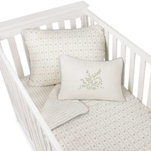 Load image into Gallery viewer, Linear leaf standard crib set (52"x28")
