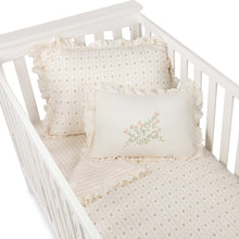 Load image into Gallery viewer, Linear floral standard crib set (52"x28")
