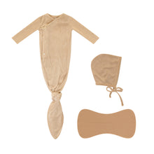 Load image into Gallery viewer, Rib velour knotted 3 pc set - Stone
