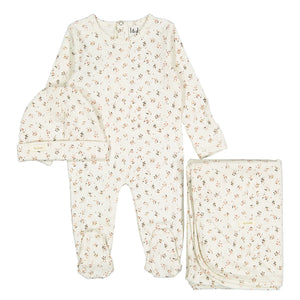 Mauve cherry layette set