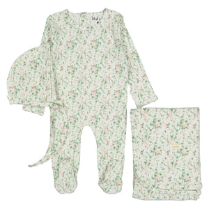 Blush bellflower layette set