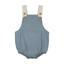 Load image into Gallery viewer, Daisy denim boys romper - Denim
