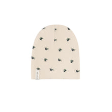 Load image into Gallery viewer, Waffle olive footie and beanie - Navy on cream
