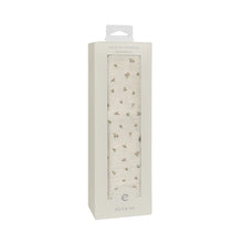 Load image into Gallery viewer, Floral embroidered collar collection muslin swaddle - Ivory pink
