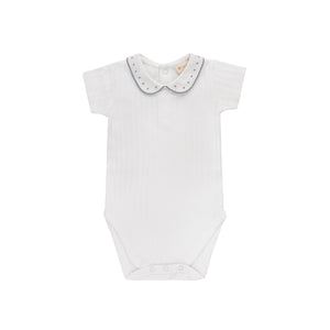 Wave collection - baby bodysuit - ivory