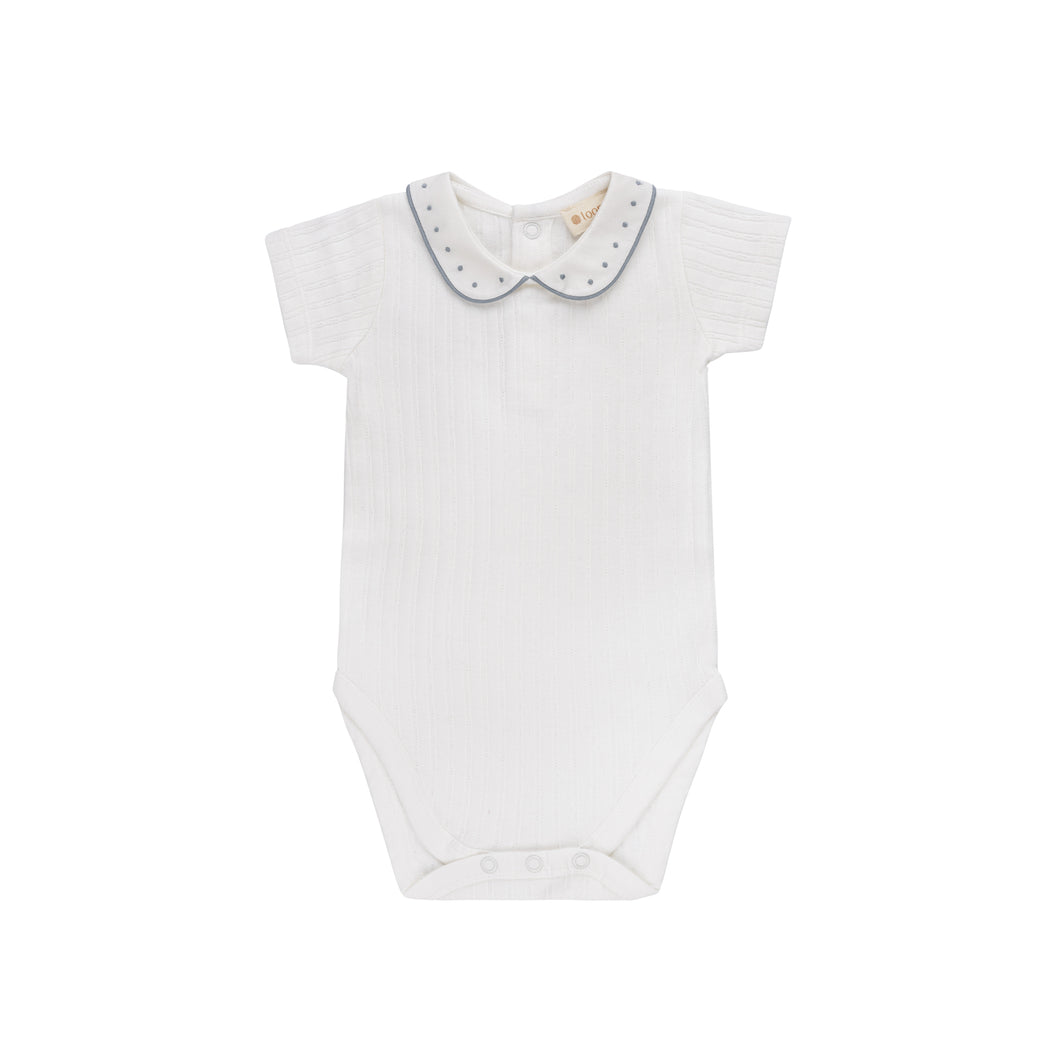 Wave collection - baby bodysuit - ivory