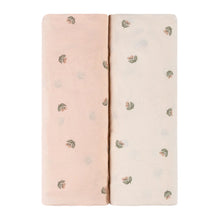 Load image into Gallery viewer, Pink vintage floral 2 pack - bassinet sheets

