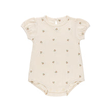 Load image into Gallery viewer, Embroidered collection romper - ivory/tulip
