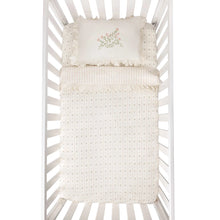 Load image into Gallery viewer, Linear floral standard crib set (52"x28")
