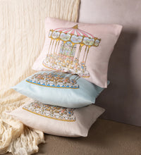 Load image into Gallery viewer, Teddy's Merry Go Cushion Sugary Pink
