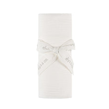 Load image into Gallery viewer, Velour kimono collection - Ivory muslin swaddle
