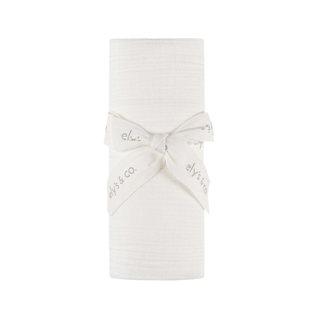 Velour kimono collection - Ivory muslin swaddle