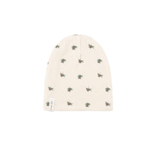 Load image into Gallery viewer, Waffle olive footie and beanie - Plum on cream

