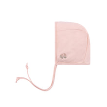 Load image into Gallery viewer, Embroidered collar cotton footie and bonnet - Pink
