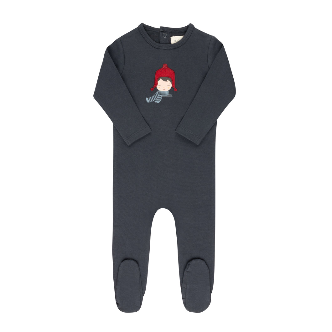 Autumn kids collection - Footie- Navy