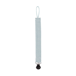 Metallic stripe collection paci clip - blue