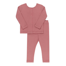 Load image into Gallery viewer, Ribbed cardigan 2 pc set - pink
