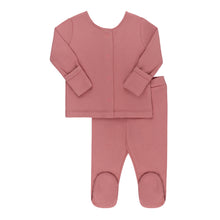 Load image into Gallery viewer, Ribbed cardigan 2 pc set - pink
