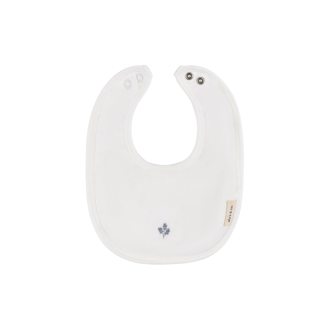 Pocket full of leaves bib - Ivory