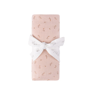 Printed floral muslin swaddle - Pink
