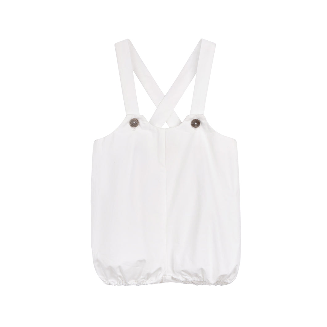 Wave collection - baby overalls - ivory