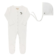 Load image into Gallery viewer, Ribbed Palm Embroidered Collection- Ivory - Take Me Home Set
