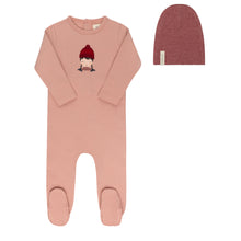 Load image into Gallery viewer, Autumn kids collection - Footie and beanie - Pink

