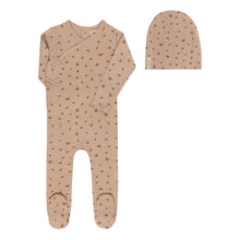 Load image into Gallery viewer, Floral Pointelle Collection- Pink - Footie + Beanie
