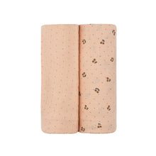 Load image into Gallery viewer, 2 Pack Cherry Print Collection - Muslin Swaddle -Pink
