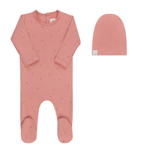 Load image into Gallery viewer, Vintage Floral Collection - Pink - Footie + Beanie
