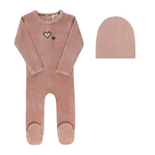 Load image into Gallery viewer, Cross Stitch Collection - Pink - Footie + Beanie
