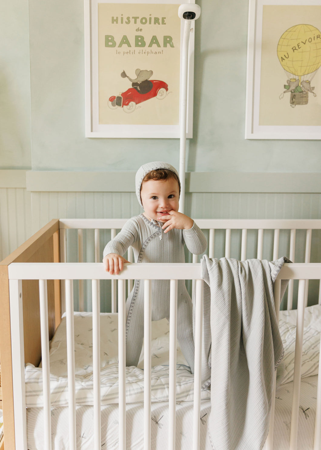 Whip stitch collection - layette set - Blue