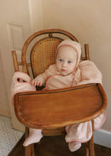 Load image into Gallery viewer, Whip stitch collection - Footie and bonnet - Pink
