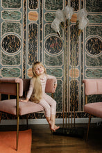 Load image into Gallery viewer, Cotton liberty print bodysuit and overalls- Pink floral
