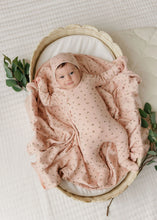 Load image into Gallery viewer, Floral Pointelle Collection- Pink - Footie + Beanie
