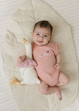Load image into Gallery viewer, Cross Stitch Duckling Collection Romper - Pink
