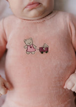 Load image into Gallery viewer, Embroidered Bear Collection - Pink - Footie

