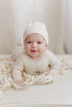 Load image into Gallery viewer, Garden floral center collection layette set - ivory boy

