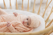 Load image into Gallery viewer, Floral Rib Collection layette set - Pink
