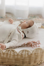 Load image into Gallery viewer, Floral Embroidered Collar Collection - Ivory Blue - Paci Clip
