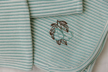 Load image into Gallery viewer, Metallic stripe collection layette set - blue
