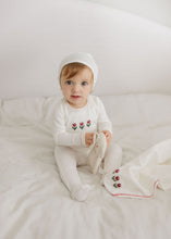 Load image into Gallery viewer, Cotton Crossstich Lighthouse Collection Layette Set - Ivory/pink
