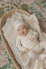 Load image into Gallery viewer, Floral rib collection layette set - Ivory/pink
