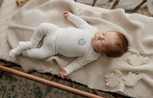Load image into Gallery viewer, Metallic Crest Collection - Ivory Boy - Footie + Hat
