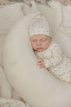 Load image into Gallery viewer, Floral rib collection layette set - Ivory/blue
