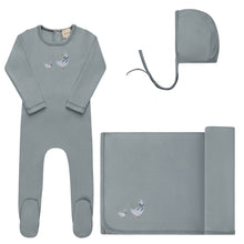 Load image into Gallery viewer, Cross Stitch Duckling Collection layette set - Blue

