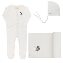 Load image into Gallery viewer, Ribbed Palm Embroidered Collection- Ivory - Take Me Home Set
